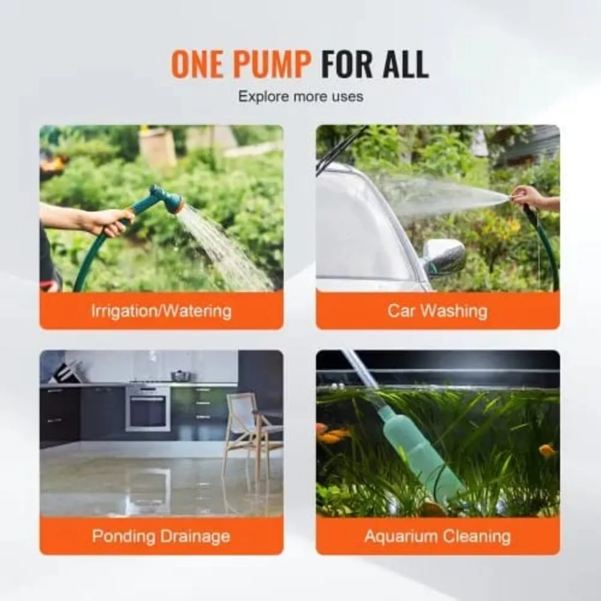 Water Transfer Pump, 12V DC 23 L/min(360 GPH) 75W( - Image 4
