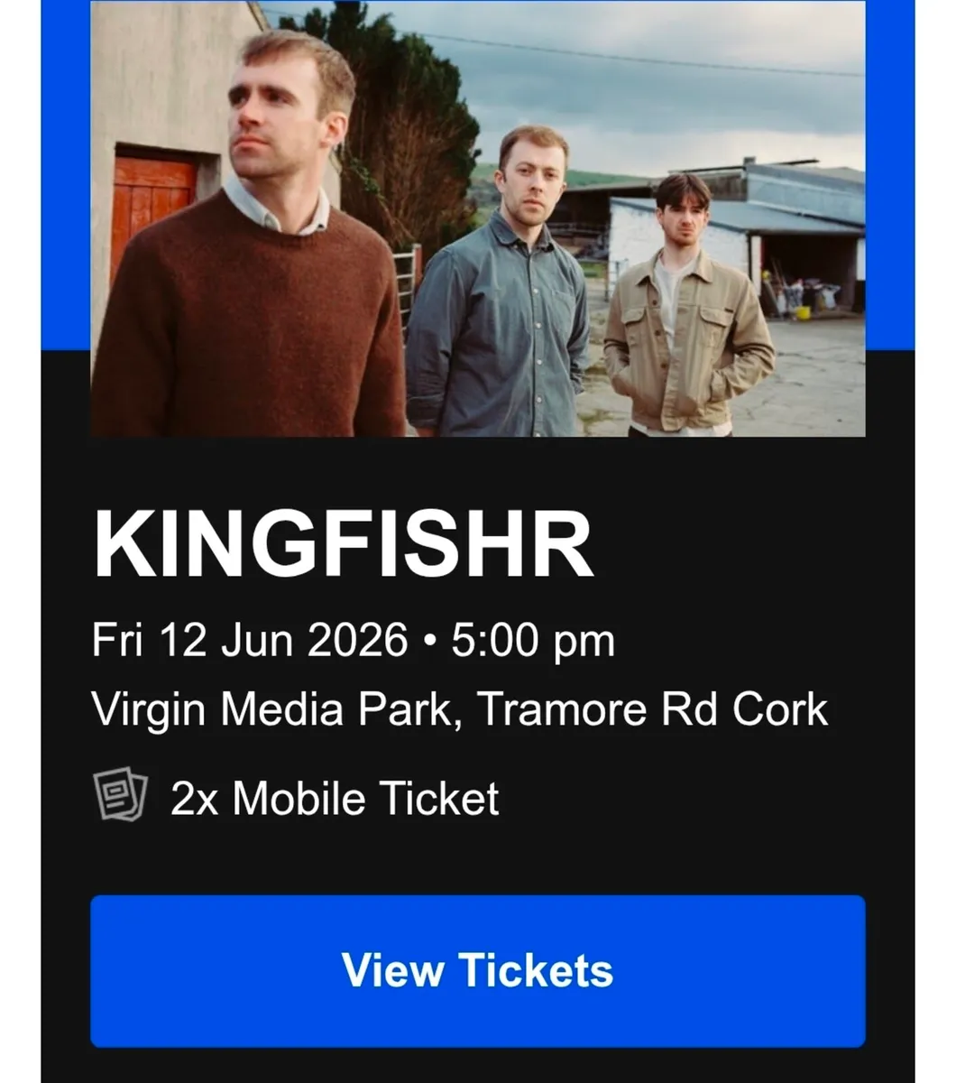 Kingfishr Tickets - Virgin Media Park - Cork