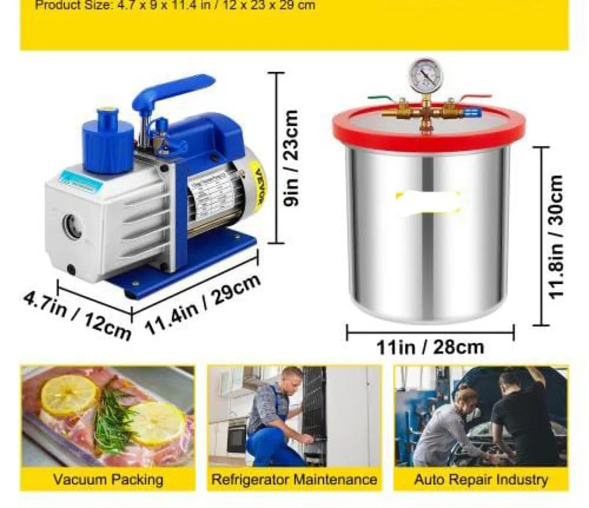 Vacuum Chamber with Pump Vacuum Chamber Kit 5 Gal/ - Image 4