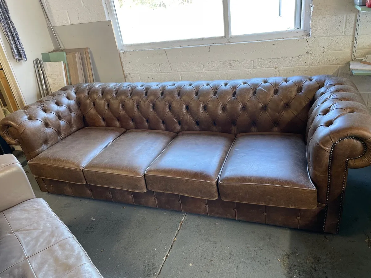 Leather Couch - Image 1