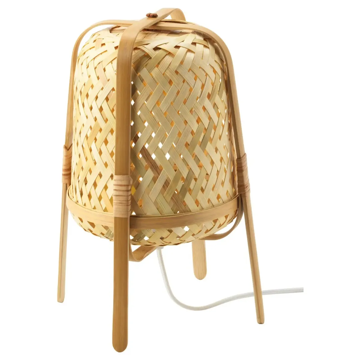 Vintage ikea bamboo rattan floor lamp - Image 4