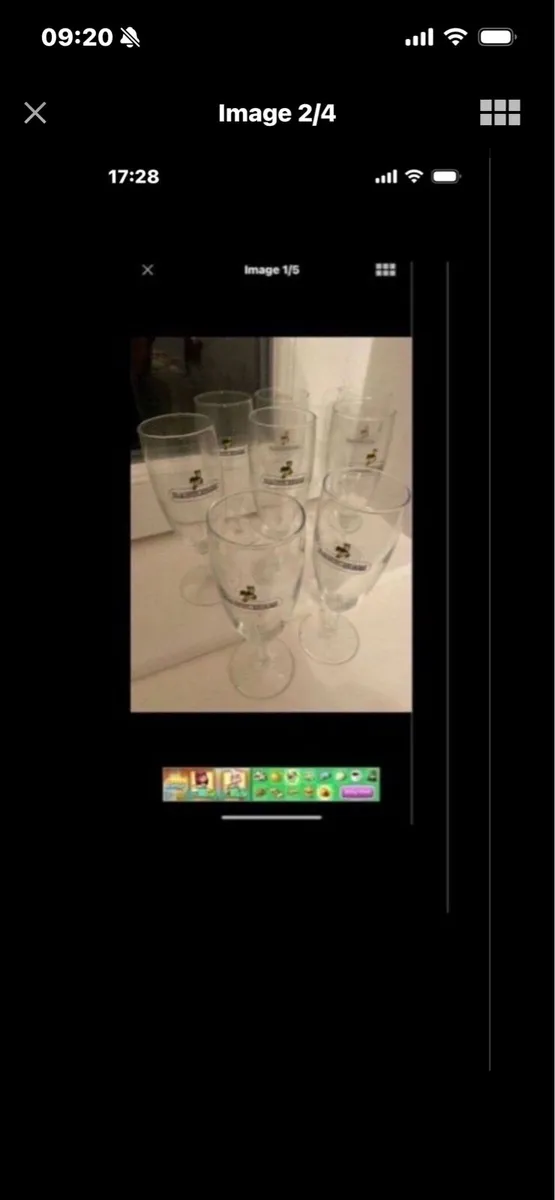 Rare Set of Babycham Footed Glasses (8) - Image 2
