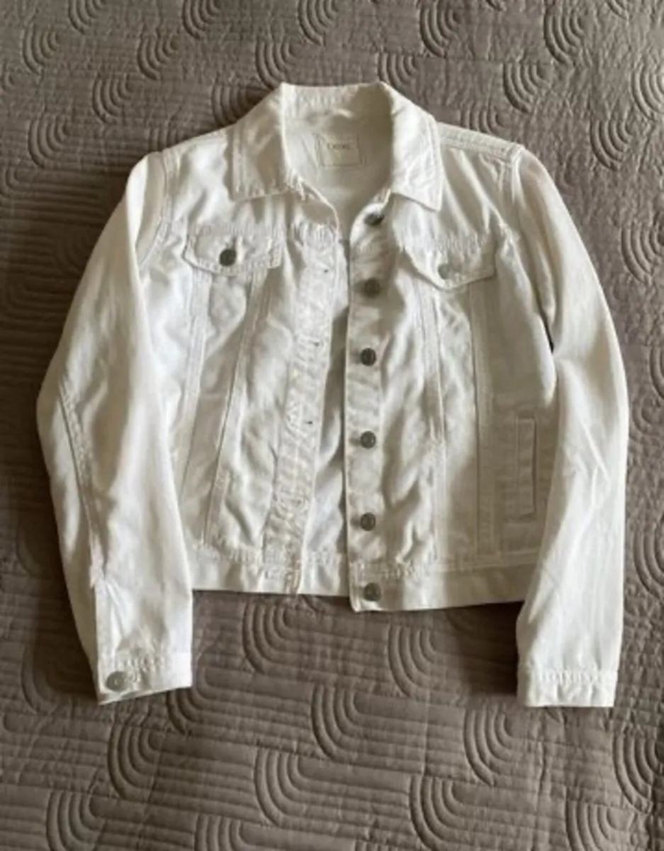 Next - White Denim Jacket - Age 13years - Image 1