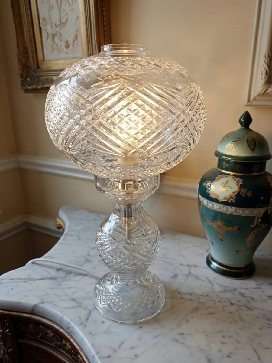 Tyrone crystal hurricane lamp - Image 3