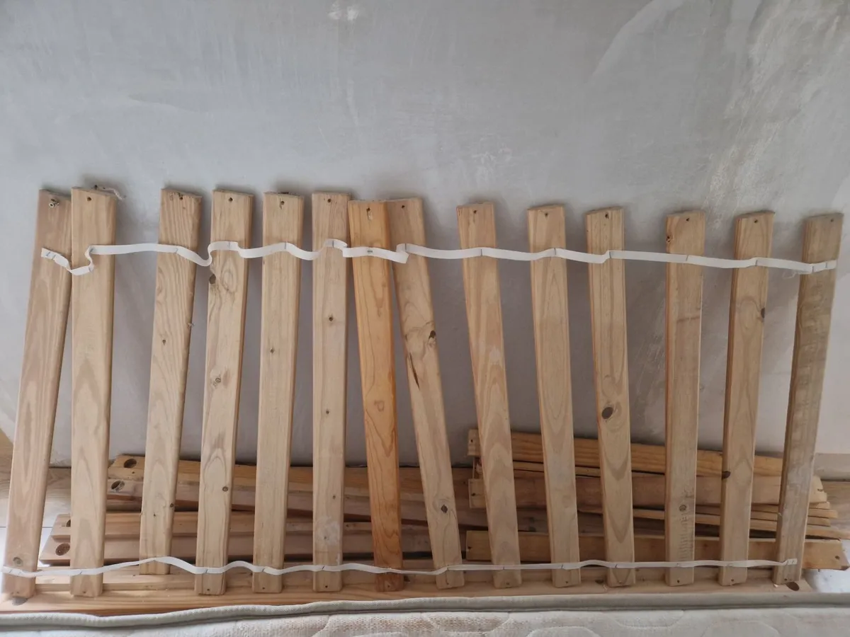 2  Single beds.  Solid Pine. - Image 2