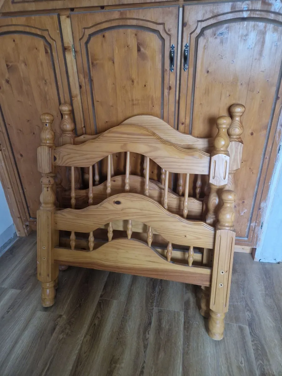 2  Single beds.  Solid Pine. - Image 1