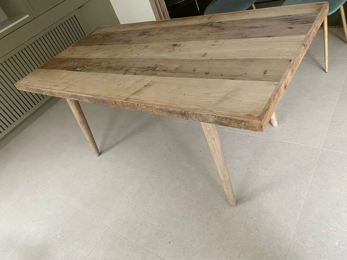 Solid teak dining table - Image 2