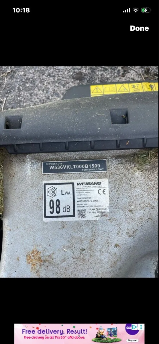 Weibang lawnmower - Image 3
