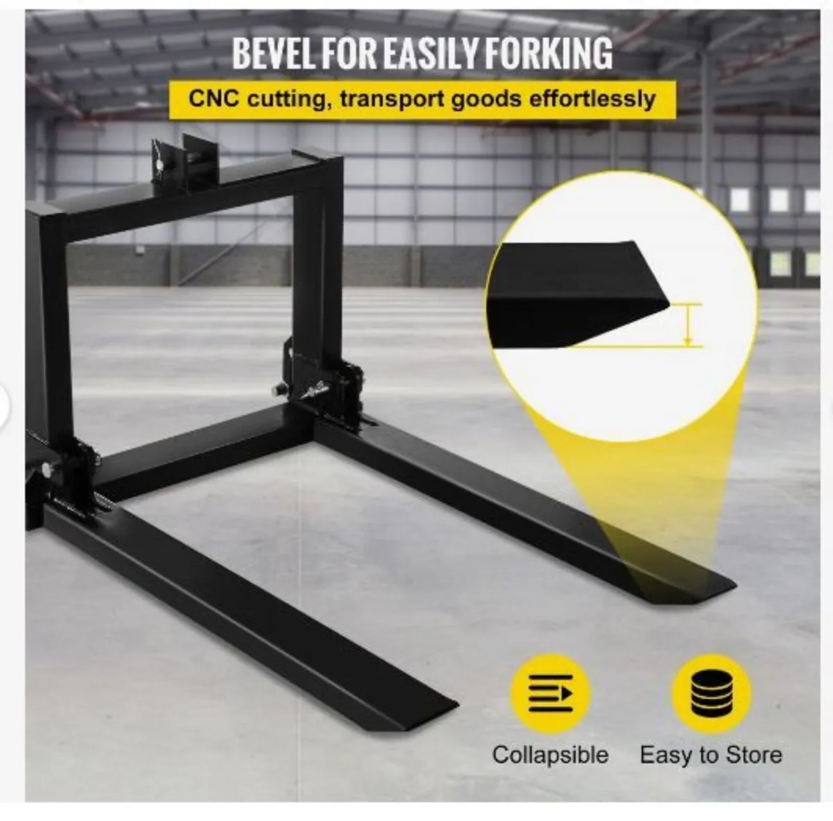 3 Point Hitch Pallet Fork 907.2 kg - Image 1