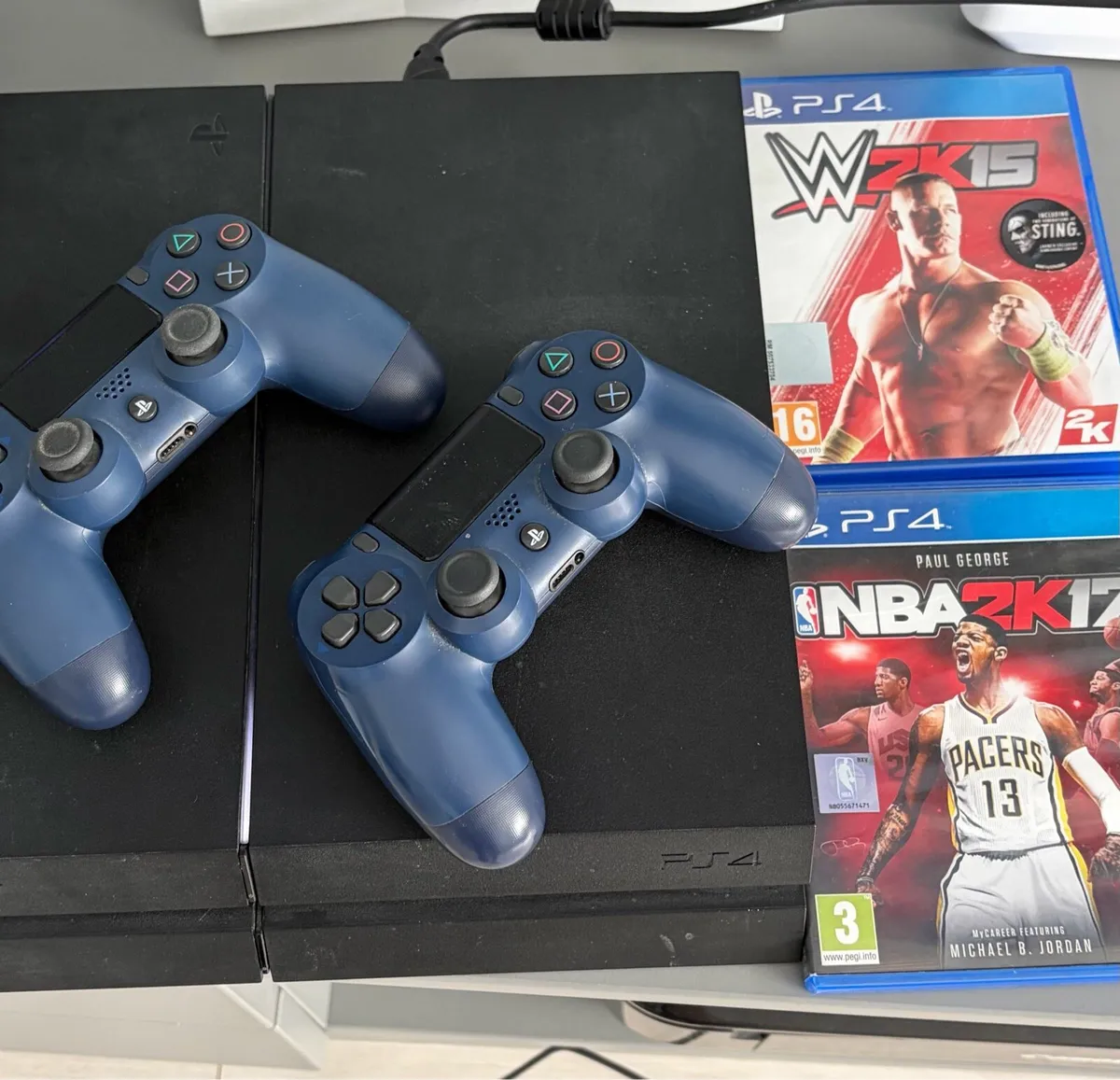 Playstation 4 with 2 controllers