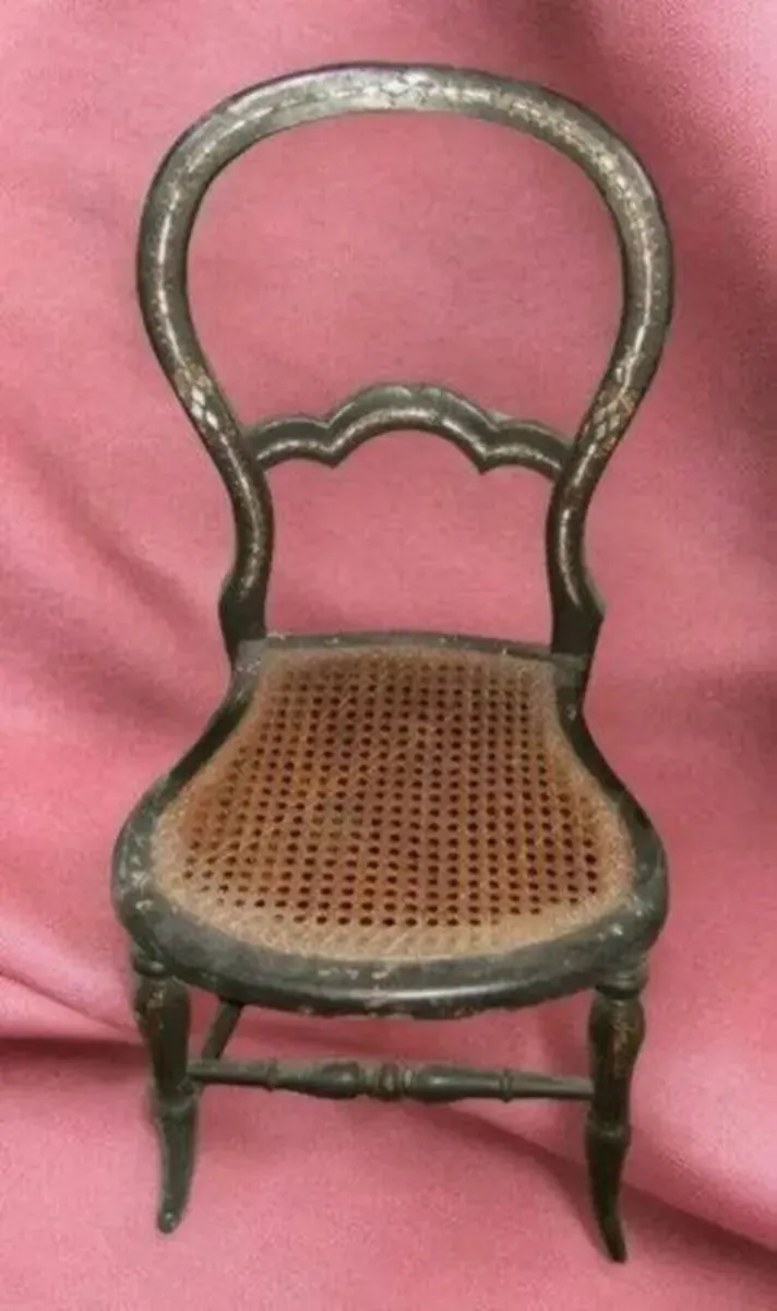 Victorian Chair with Mother of Pearl Inlay - Image 3