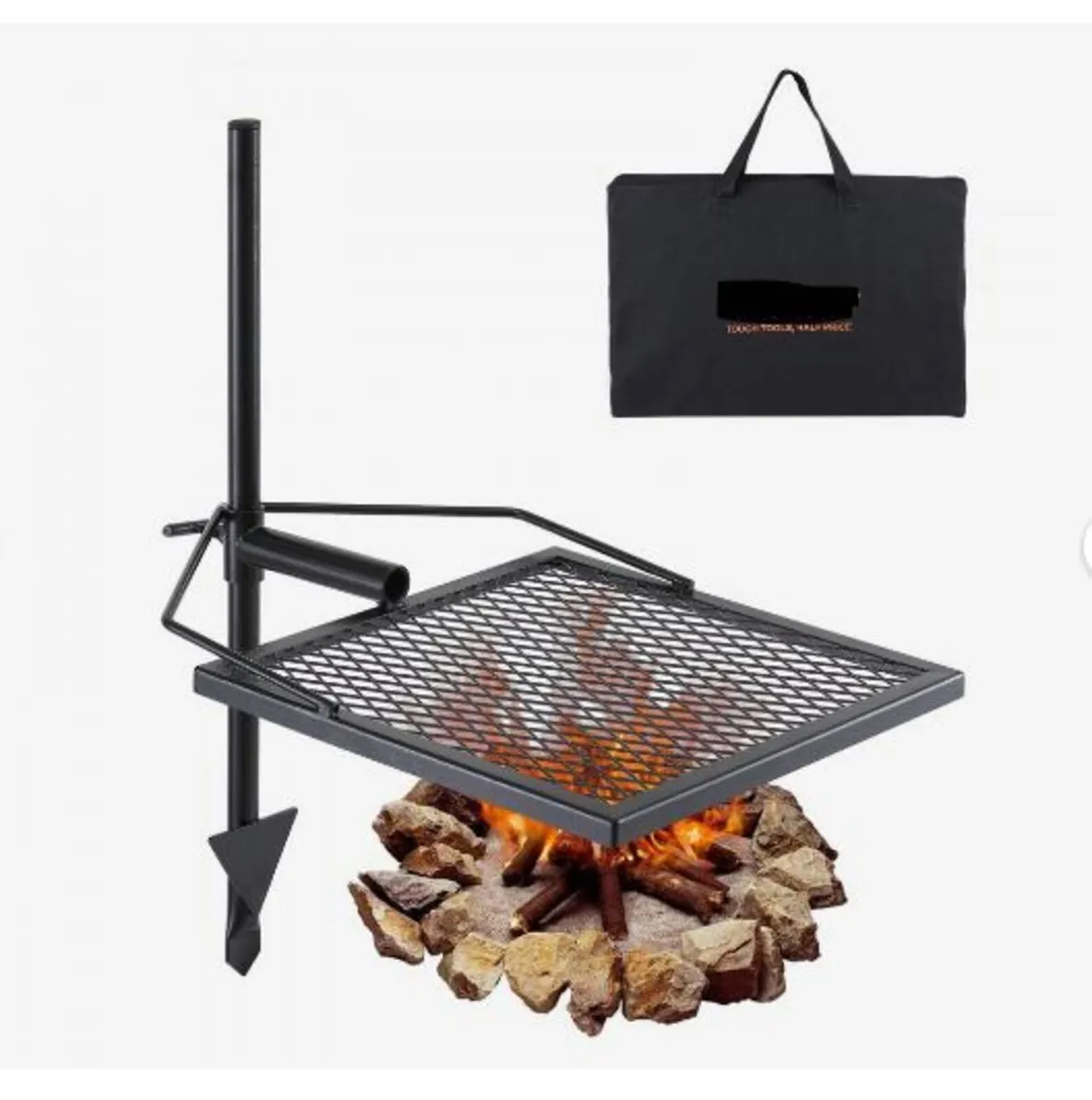 Swivel Campfire Grill Heavy Duty Steel - Image 4