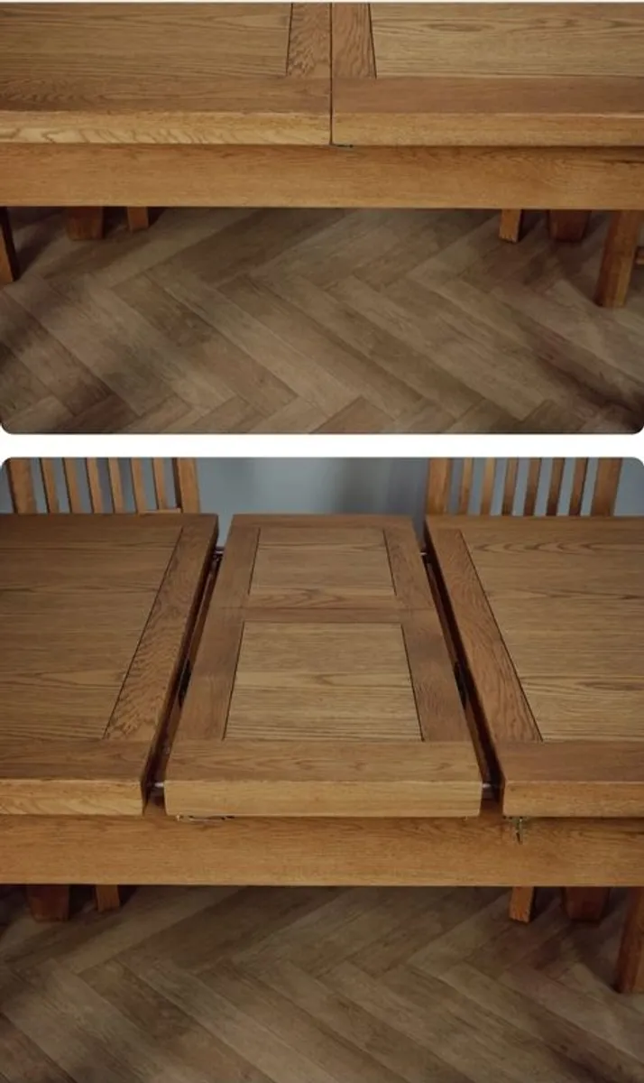 Solid Oak Dining table - Image 1