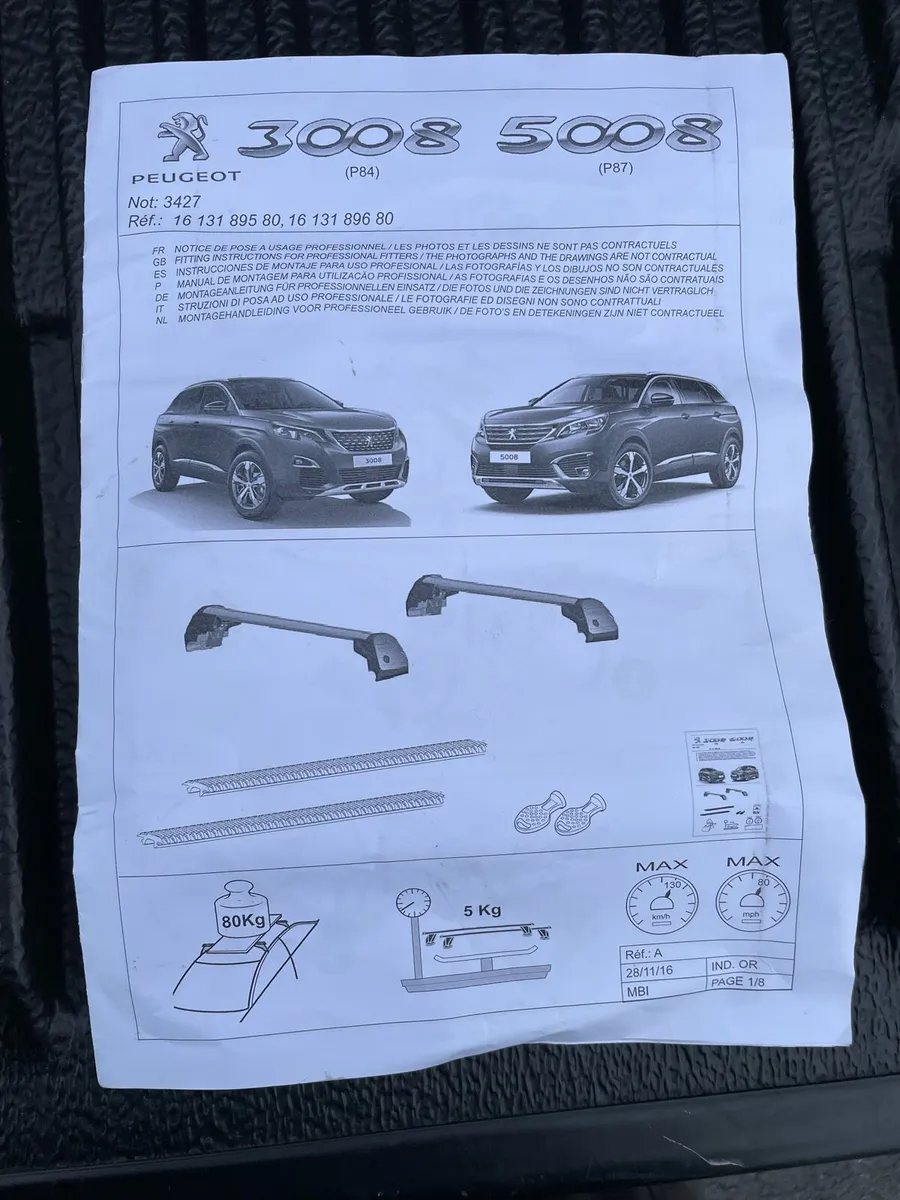 Peugeot Roof Bars - Image 4
