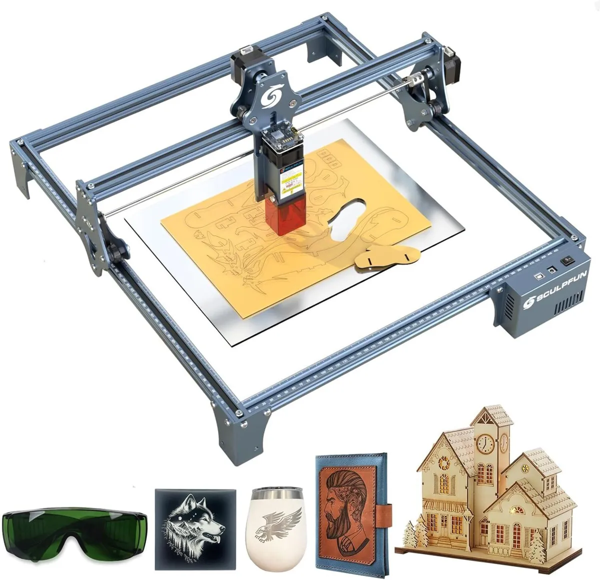 SCULPFUN S9 5.5W Laser Engraver - Image 2