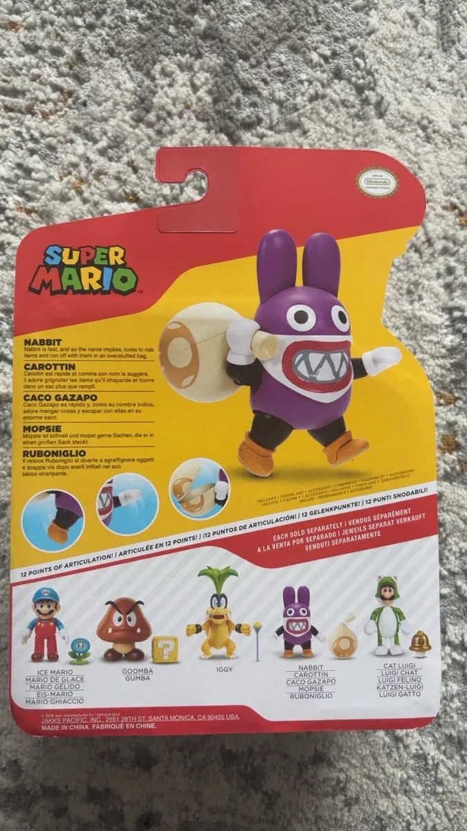 Nintendo Super Mario Nabbit 10cm Figure New In Box - Image 3