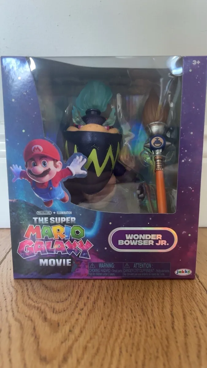 Super Mario Wonder Bowser Jr Paint Brush FigureNew - Image 1