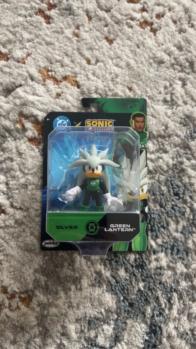 Sonic x DC Silver Green Lantern Figure New In Box - Image 4
