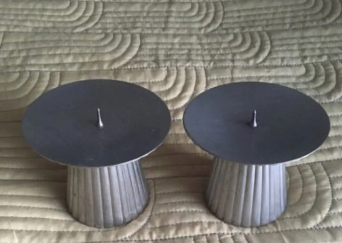 Fluted Pillar Candle Holder - Image 1