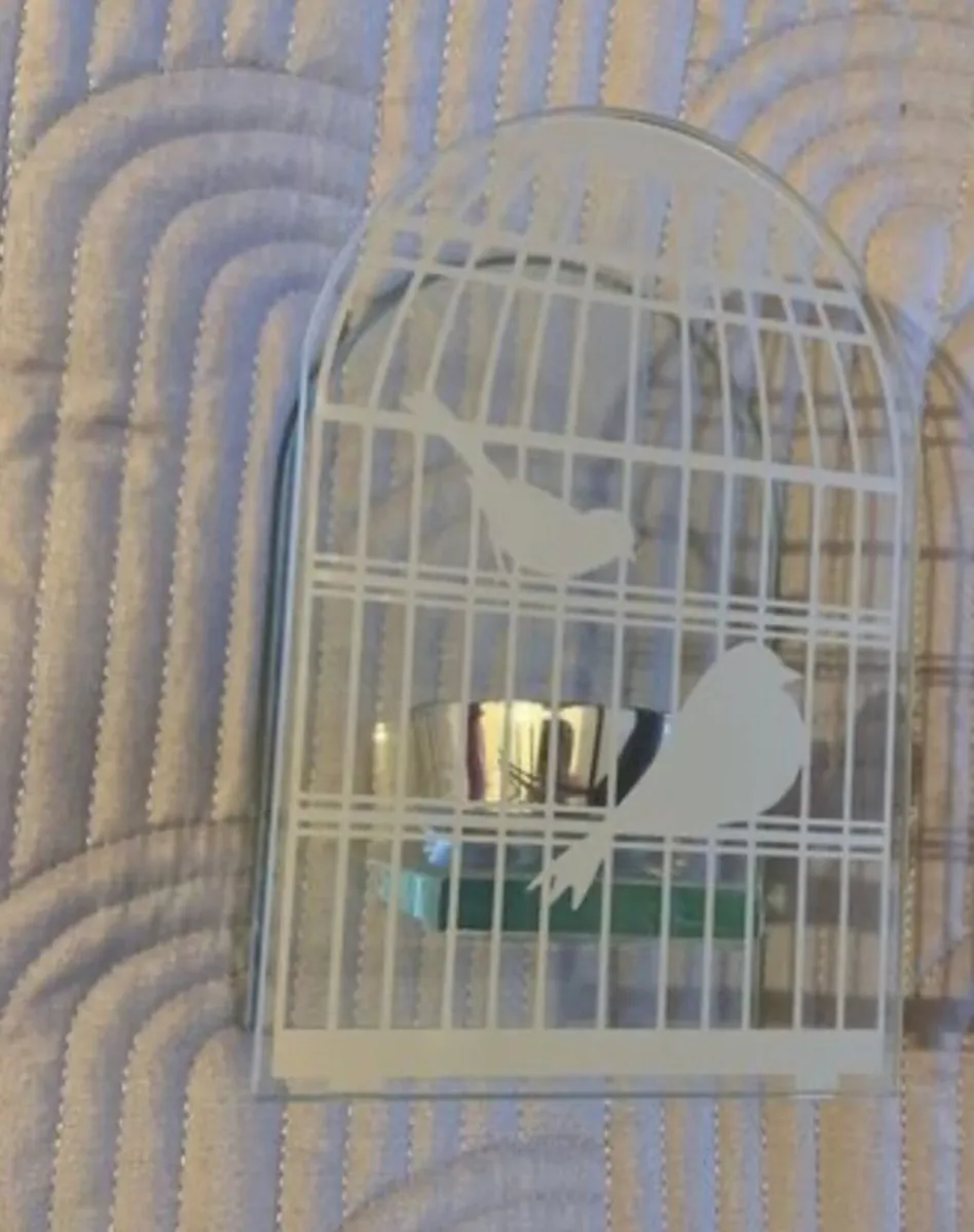 Beautiful Glass Bird Tealight holder - Image 1