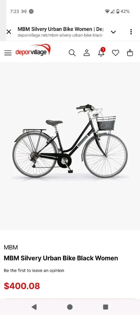 MBM Silvery Urban Bike for Women - Image 1