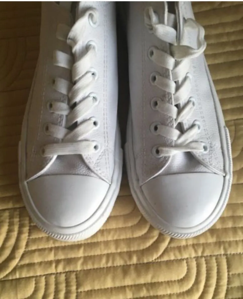 Penneys Converse-style Trainers Size 6 White - Image 3