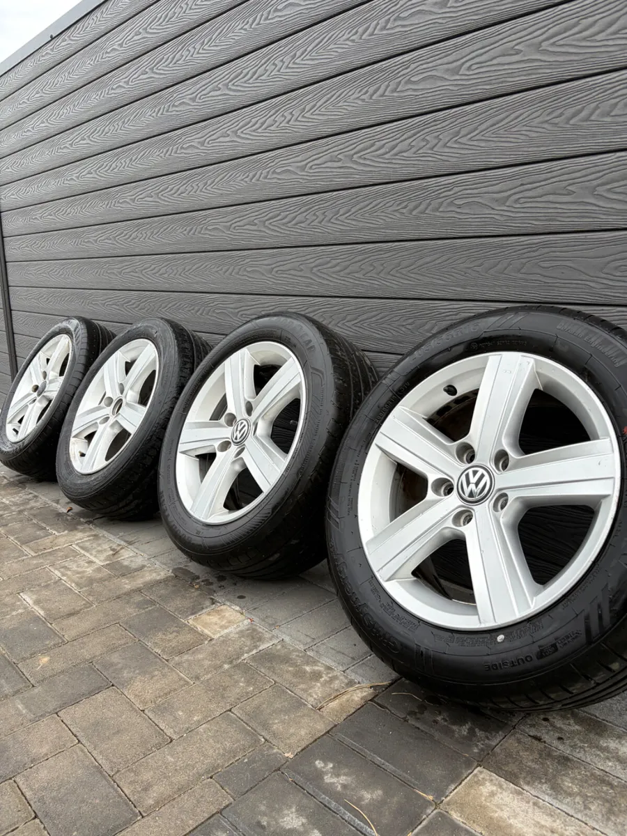 16” GENUINE VOLKSWAGEN GOLF ALLOY WHEELS & TYRES - Image 1