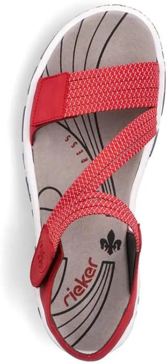 Rieker Antistress sandals, Red, Size 41 - exce - Image 2