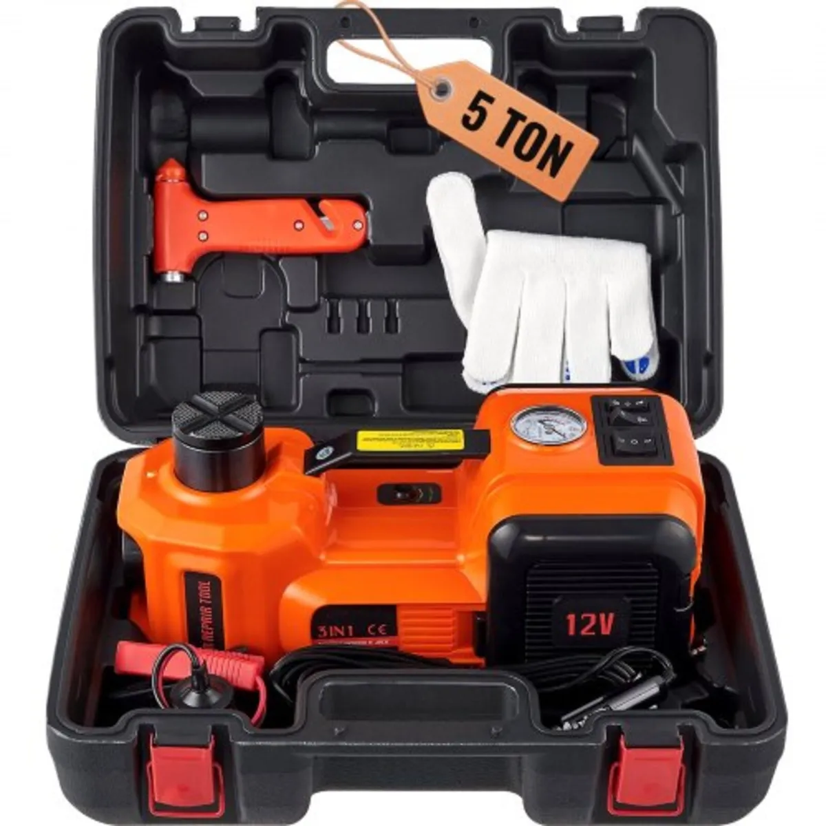 Electric Hydraulic Car Floor Jack 5 Ton 12V Built- - Image 1
