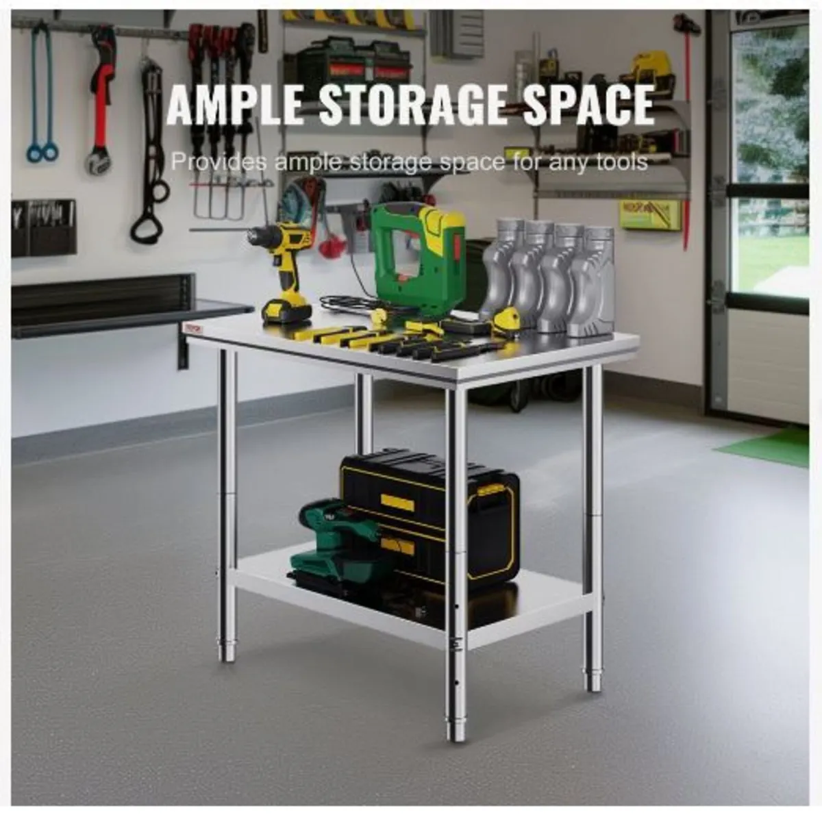 Stainless Steel Prep Table, 900x600x800 mm - Image 2