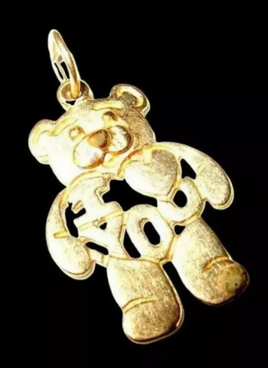 Vintage 9ct 'Teddy' I Love You' Pendant - Image 2