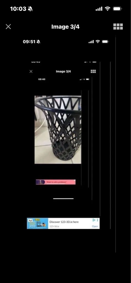 Metal Waste Basket - Image 3