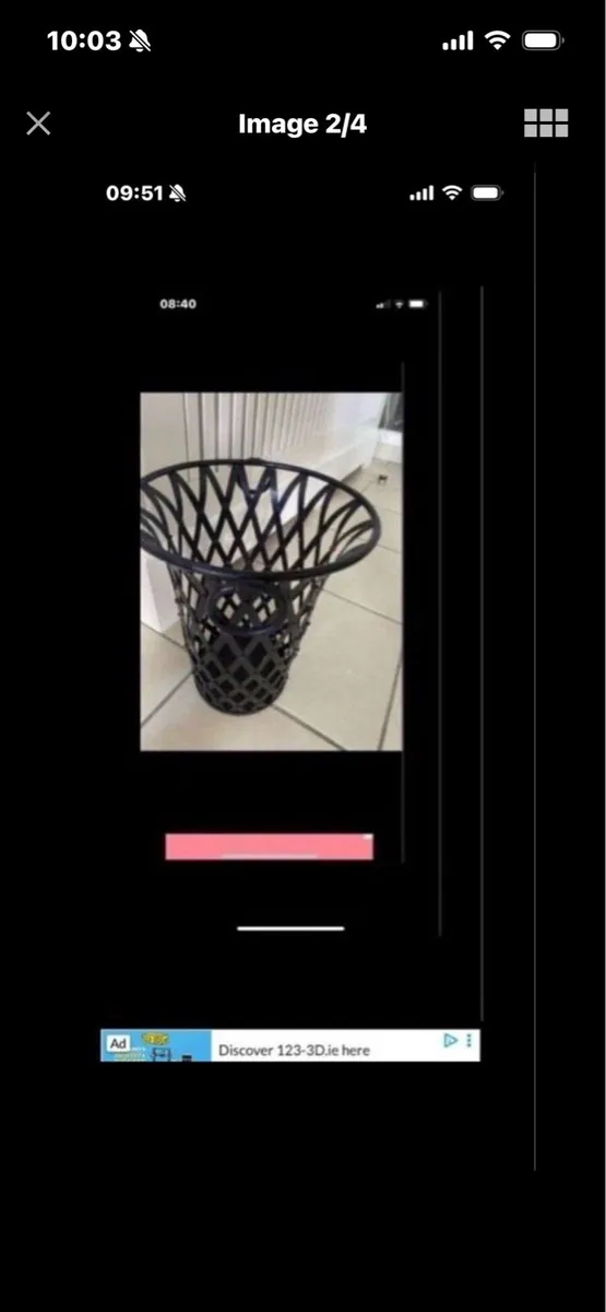 Metal Waste Basket - Image 2
