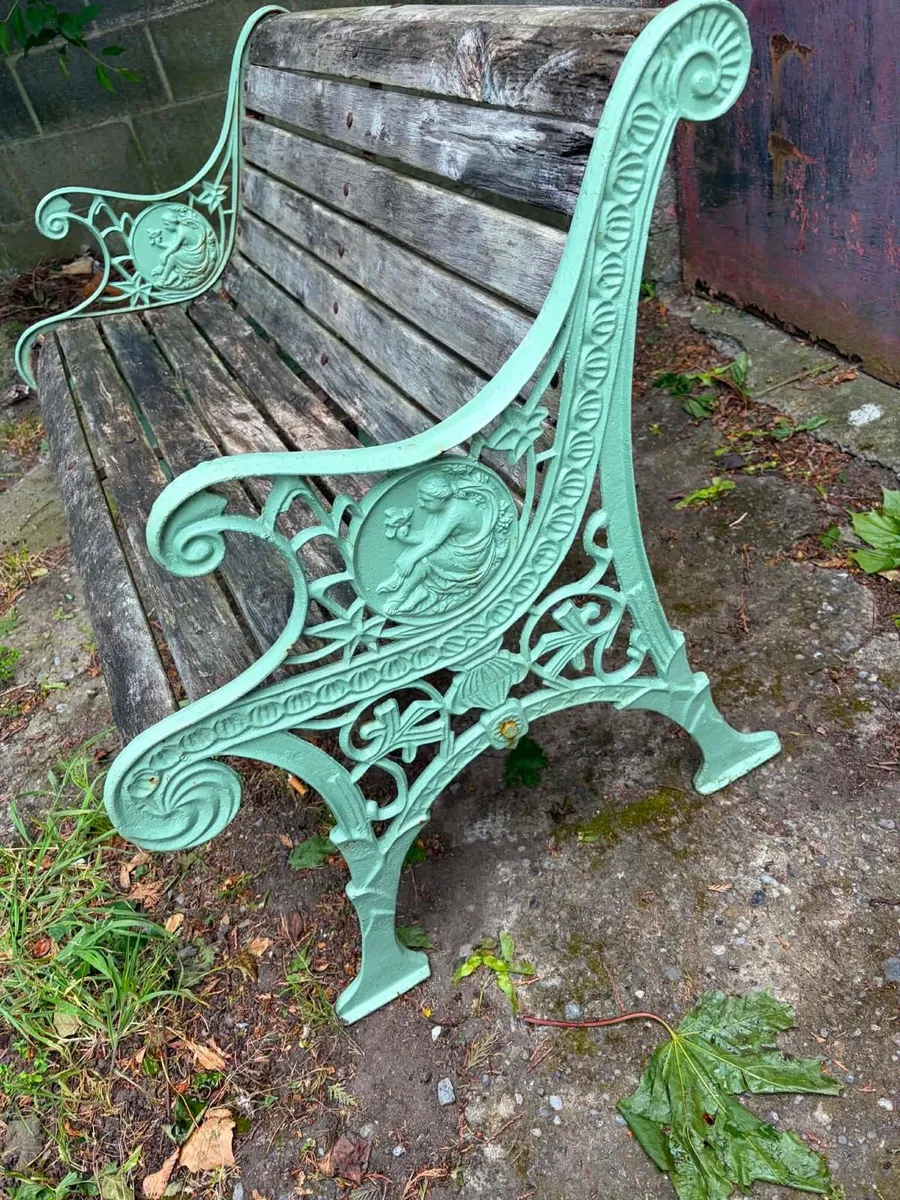 Cast iron garden bench - Image 3