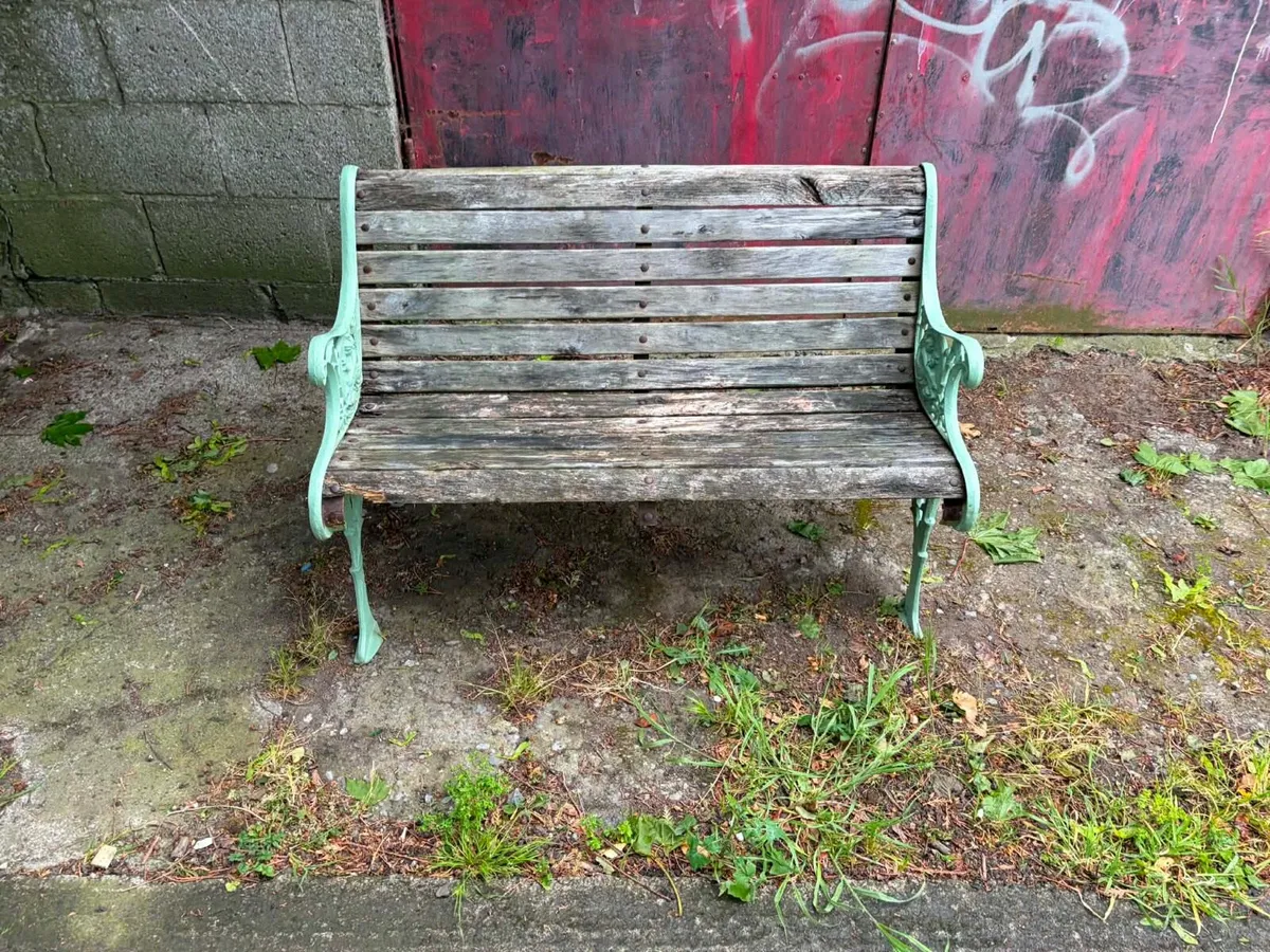Cast iron garden bench - Image 2
