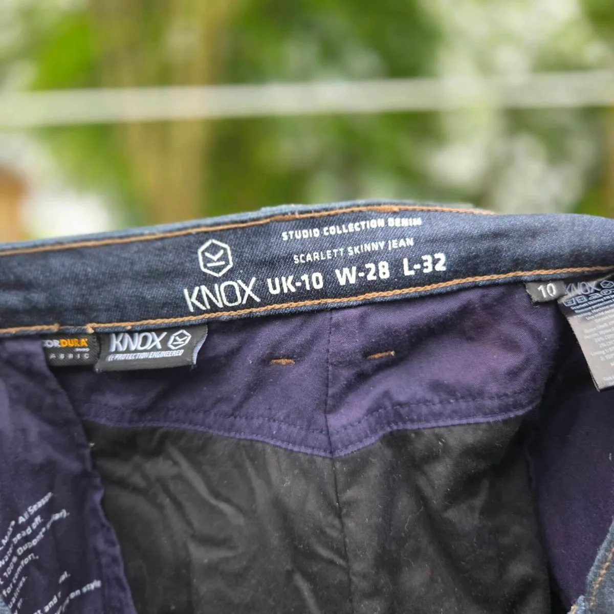 Knox Ladies Motorbike Jeans – UK 10 / W28 L32 - Image 3