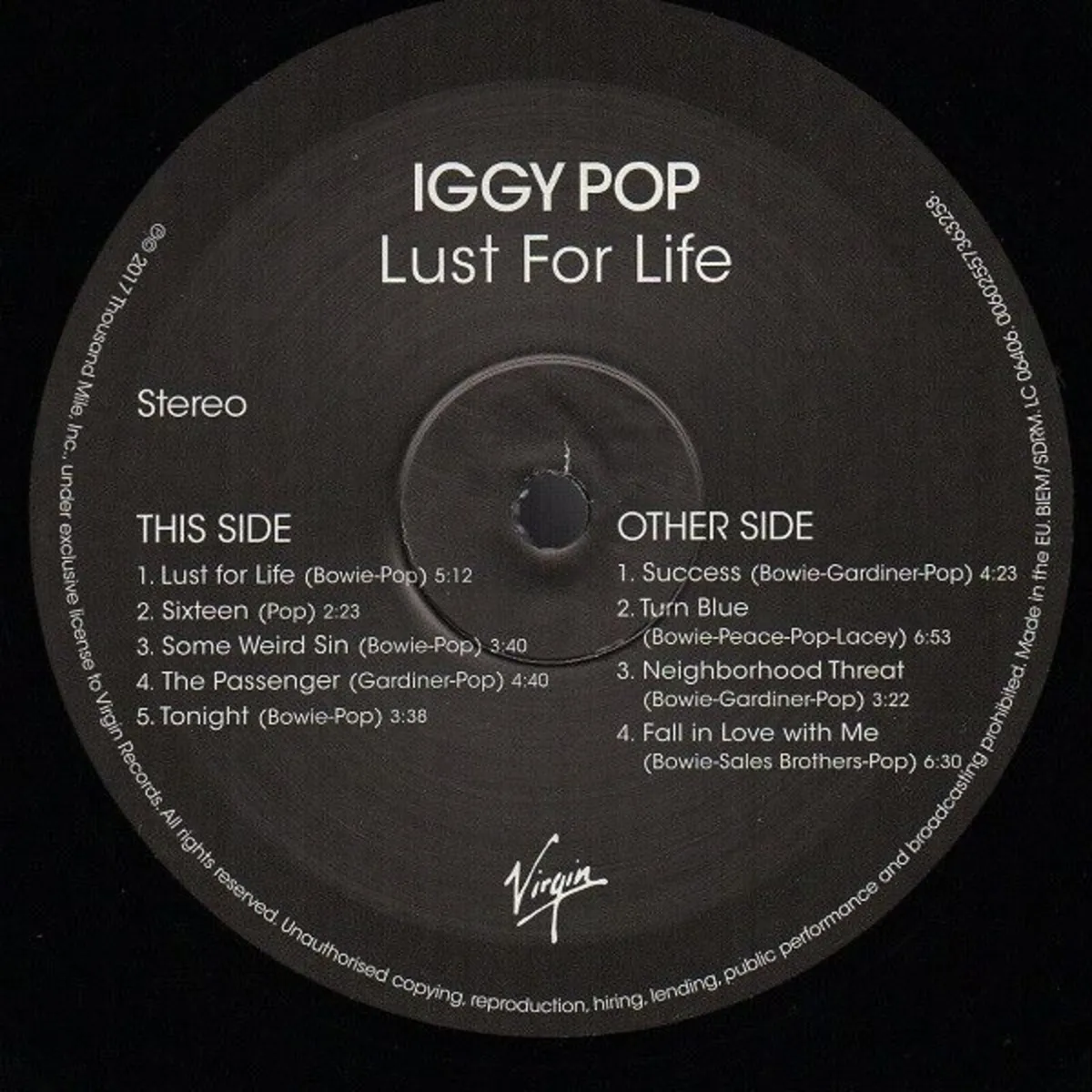 Iggy Pop - Lust For Life 180g NEW Vinyl LP - Image 4