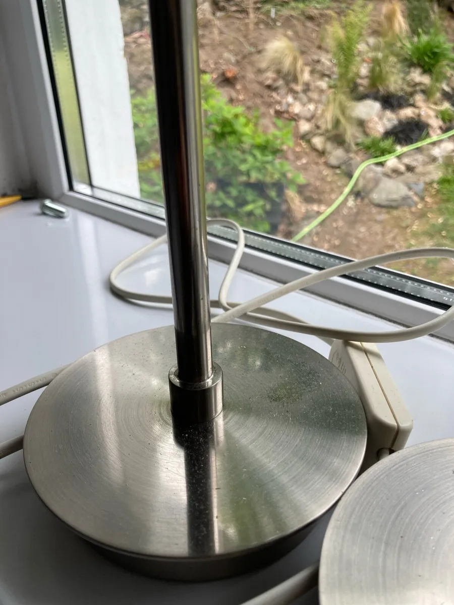 Stainless steel bedside lamps - Image 3