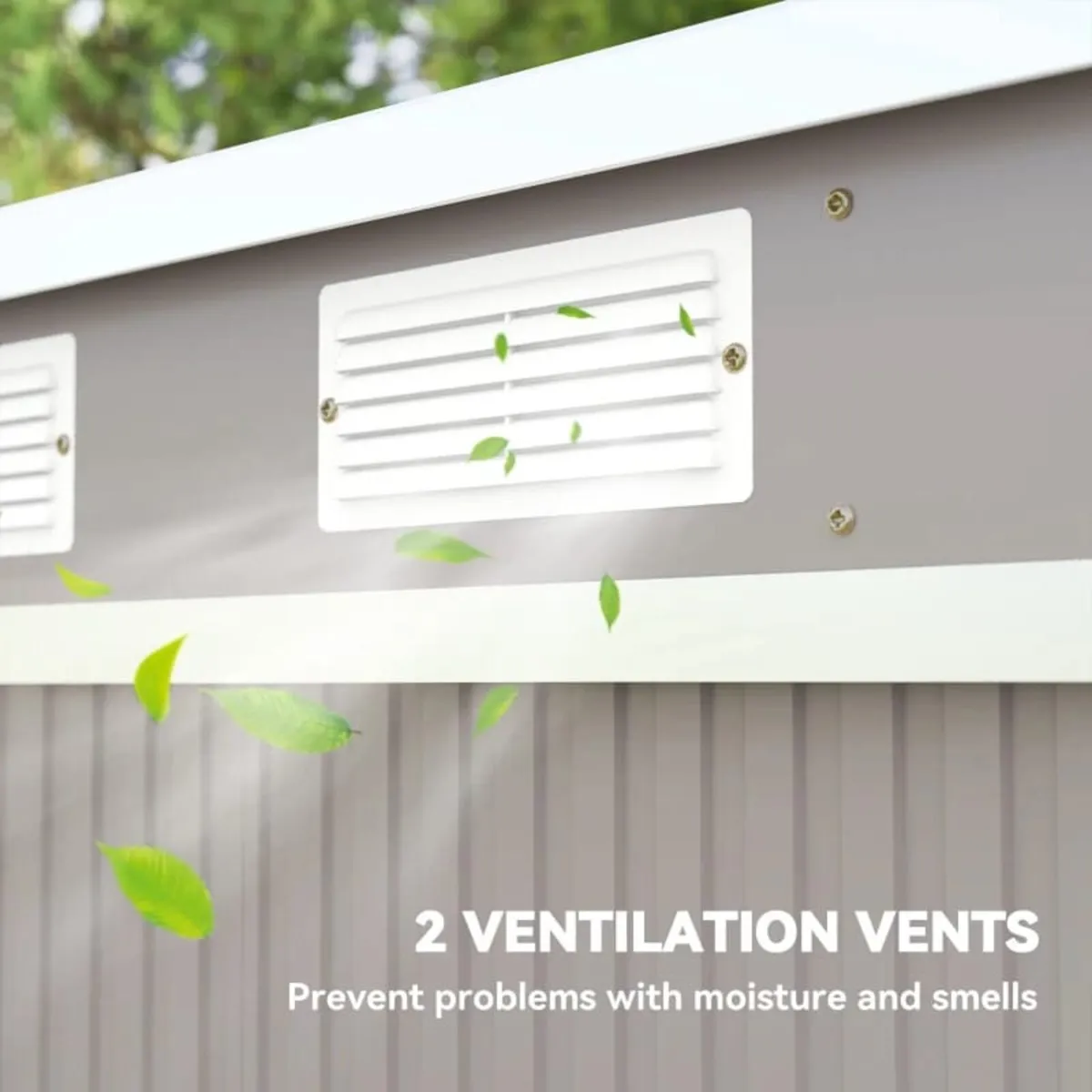 7 x 4ft Galvanised Steel Garden Shed, with Foundat - Image 4