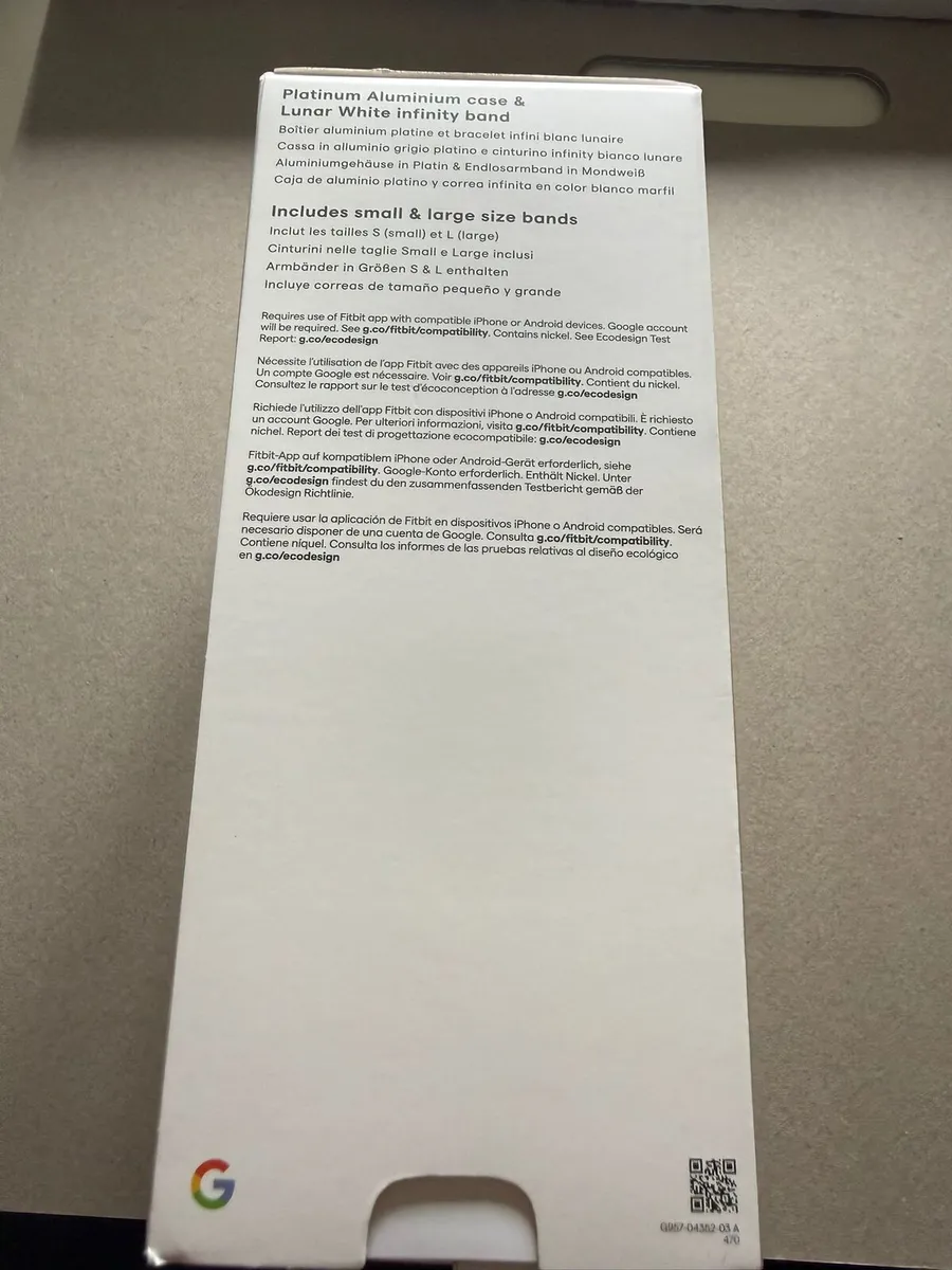 FITBIT Sense 2 Smart Watch - Lunar White & Platinu - Image 3