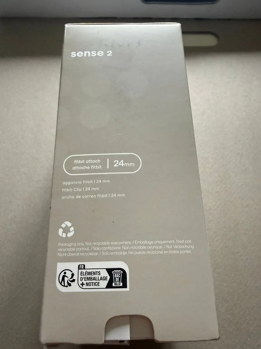 FITBIT Sense 2 Smart Watch - Lunar White & Platinu - Image 2