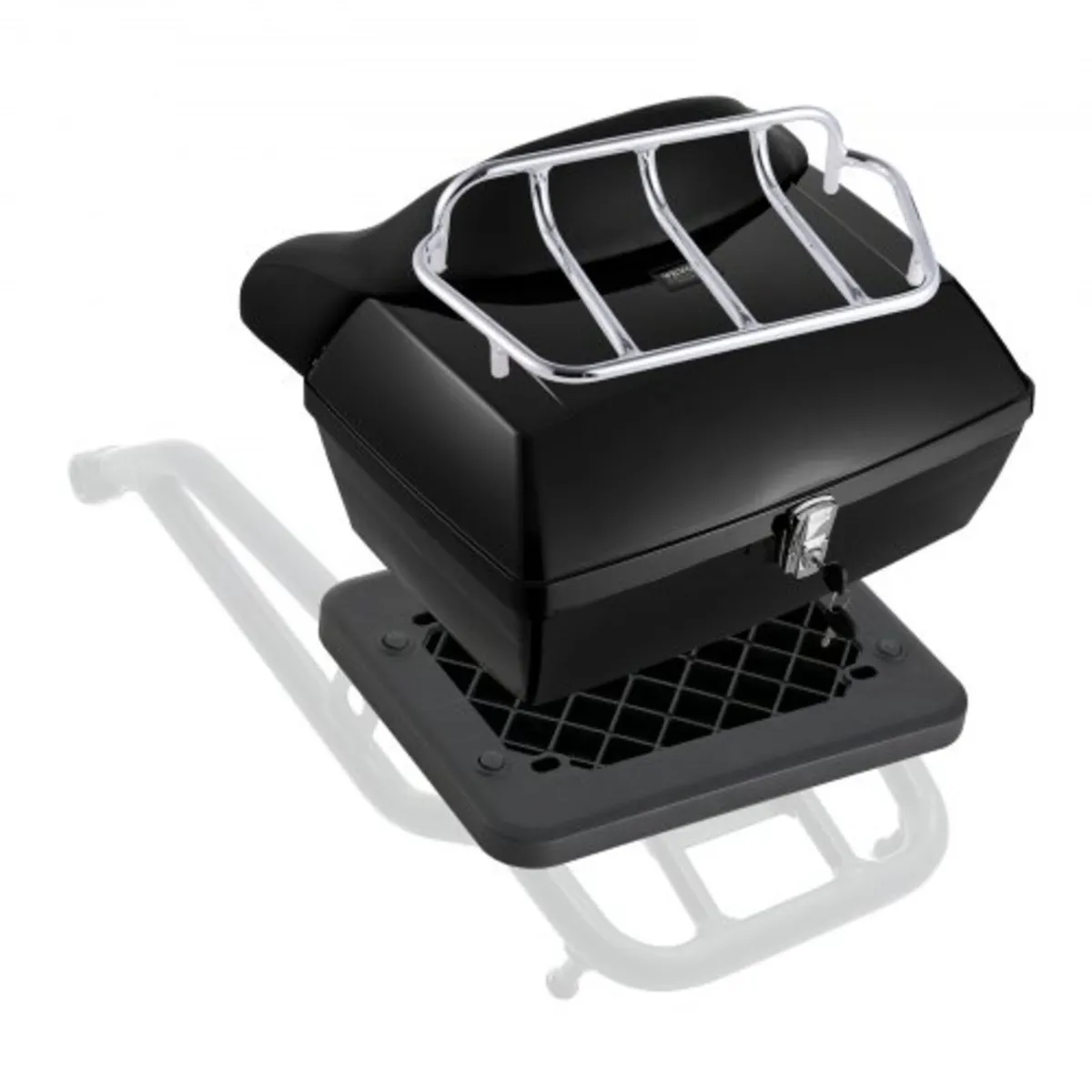 Motorcycle Top Case, Universal Durable PP Material - Image 1