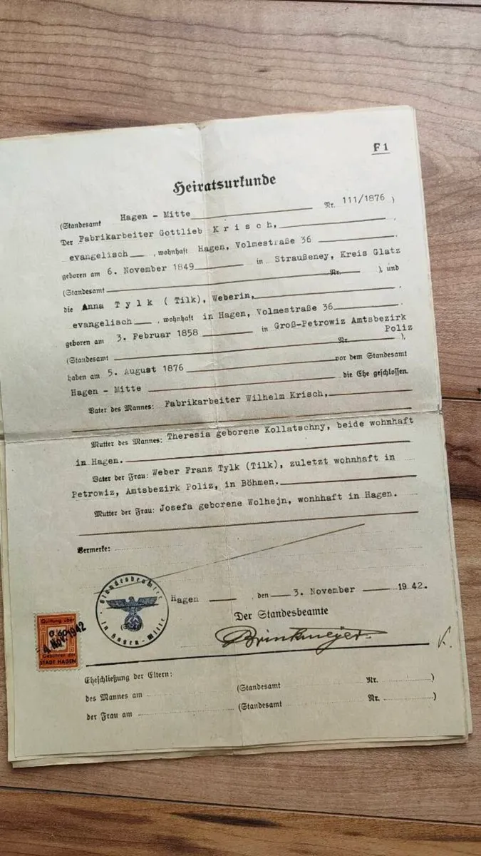 German WW2 Documents - Image 1