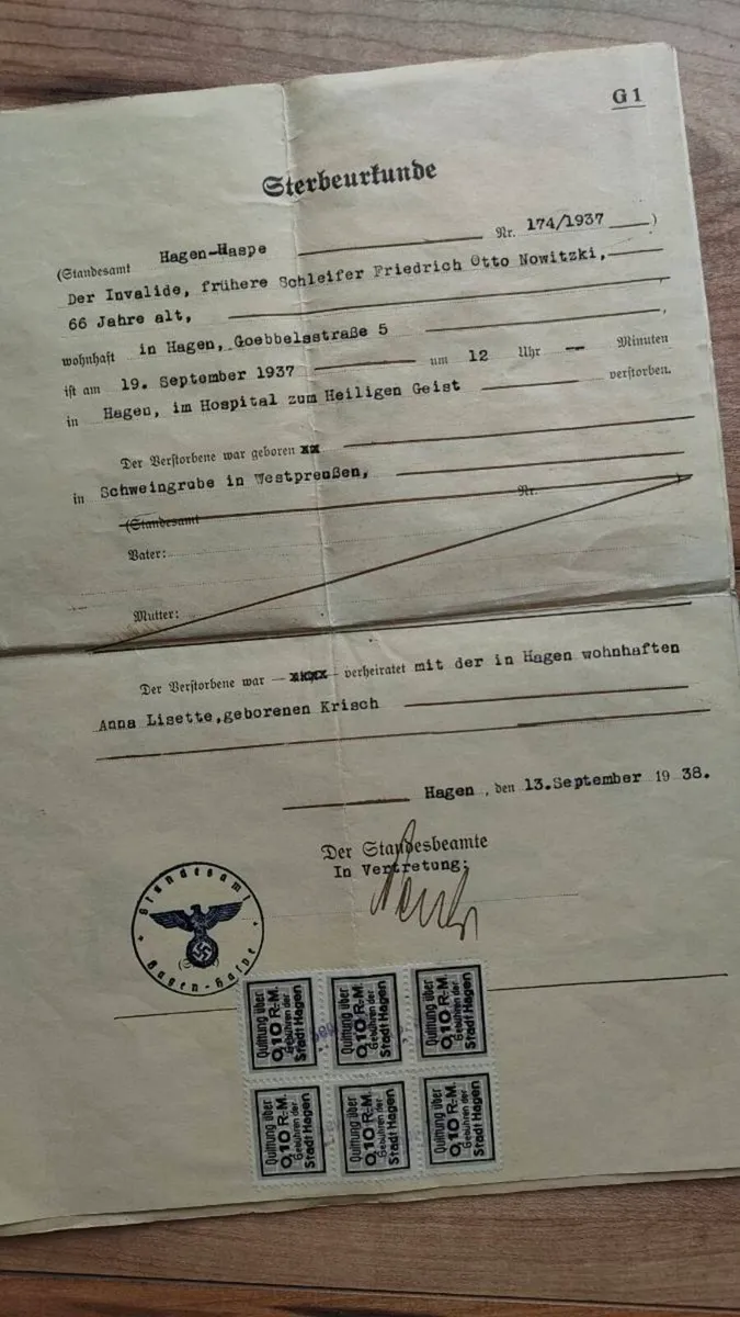 German WW2 Documents - Image 2
