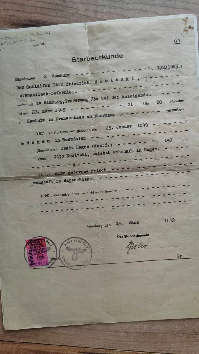 German WW2 Documents - Image 3