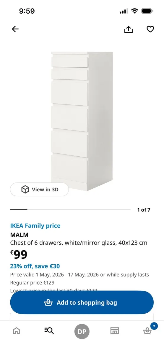 IKEA chest of drawers - Image 1