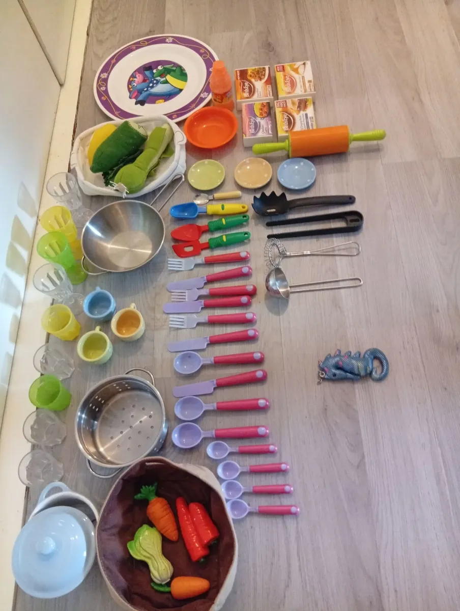 Quality Children's Toy Kitchen Accessories 60pcs - Image 2