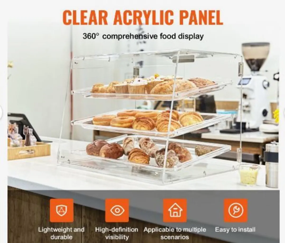 Pastry Display Case, 3-Tier Commercial - Image 2