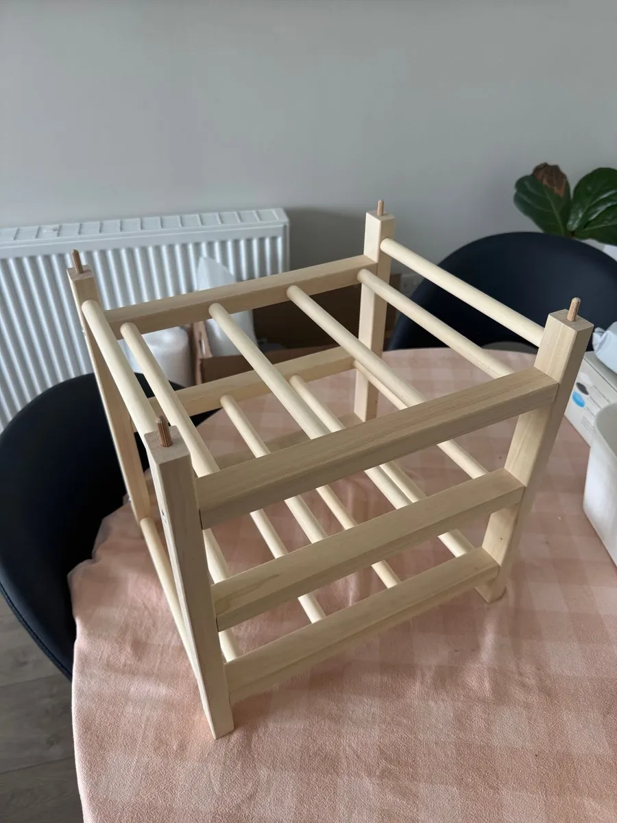 Wooden Wine Rack – Holds 9 Bottles