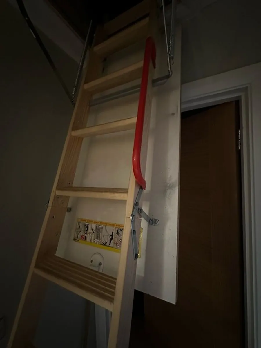 Timber loft ladder / folding stairs - Image 4